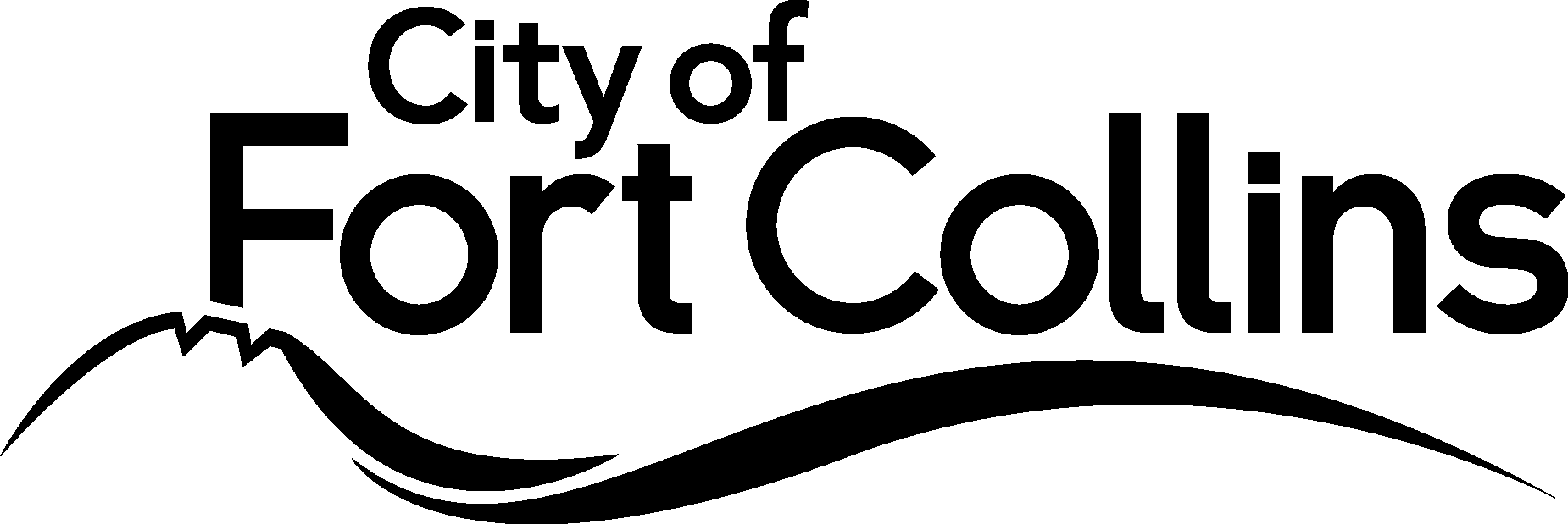 City Of Fort Collins Black Logo Vector Logo